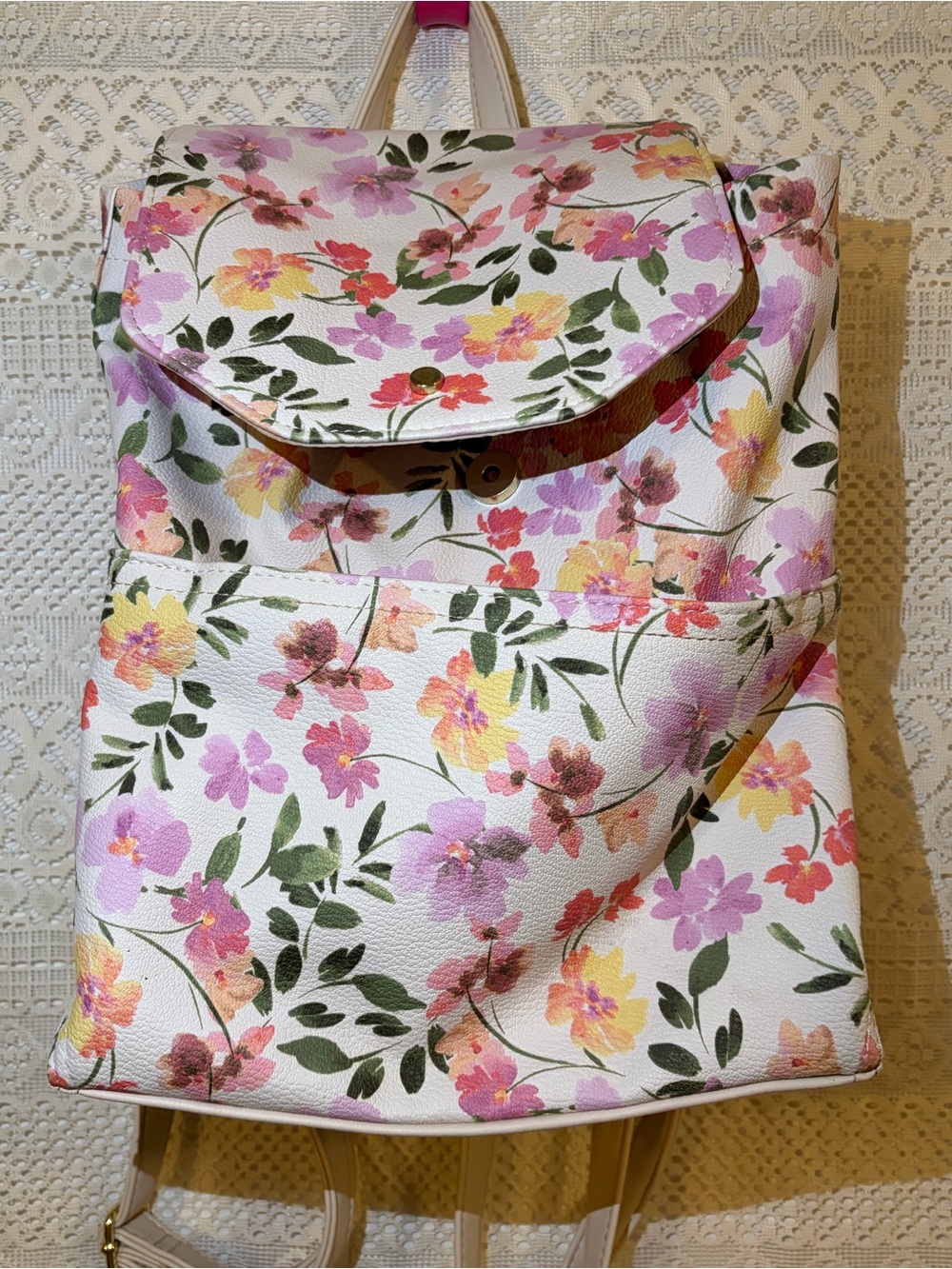 floral backpack 🌸